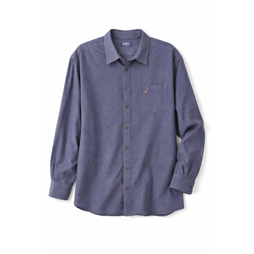 Lansky Bros Mens Button Down Shirt XXL Blue Speckled Casual Memphis‎ Guitar